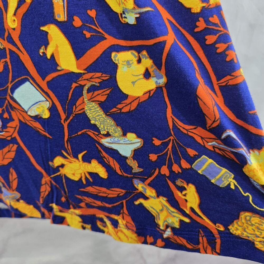 ModCloth Shirt Womens Medium Tank Flying Squirrel Gorilla Koala Frog Lobster - Picture 8 of 12